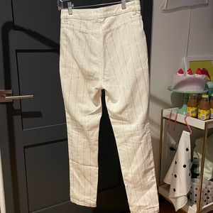BDG urban outfitters white denim jeans with crystal stripes